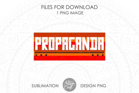 Propaganda mug sublimation design SVG Artisan Craft SVG 