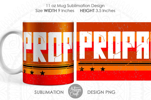 Propaganda mug sublimation design SVG Artisan Craft SVG 
