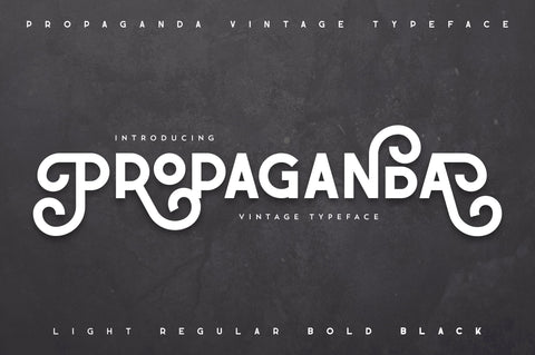 Propaganda - Vintage typeface Font VPcreativeshop 