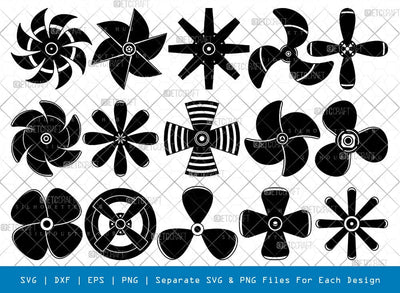 Propeller Ship Silhouette Svg Cricut Cut Files Png Bundle SVG ETC Craft 