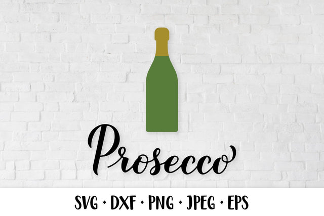 Prosecco SVG Alcohol SVG. Bottle of champagne SVG cut file SVG LaBelezoka 