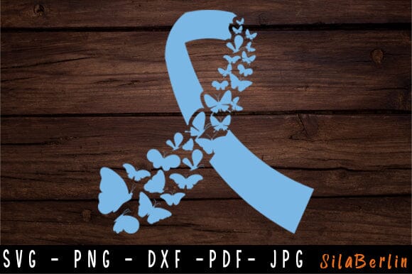 Prostate Ribbon SVG, Prostate Cancer SVG, Butterfly Prostate cancer svg, Prostate Cancer png, Awareness Ribbon, svg file to use for Cricut SVG SilaBerlin 