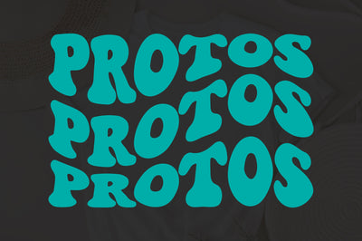 Protos svg, wavy style Stacked EPS PNG Cricut Instant Download - So Fontsy