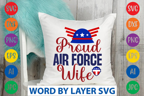 Proud Air Force Wife SVG Design SVG Rafiqul20606 