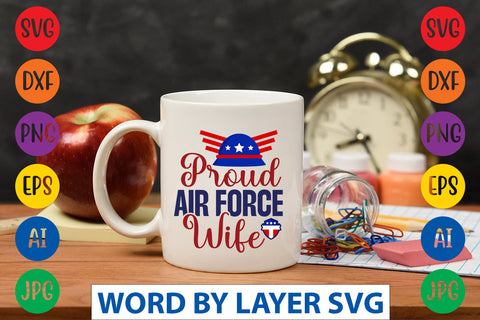Proud Air Force Wife SVG Design SVG Rafiqul20606 