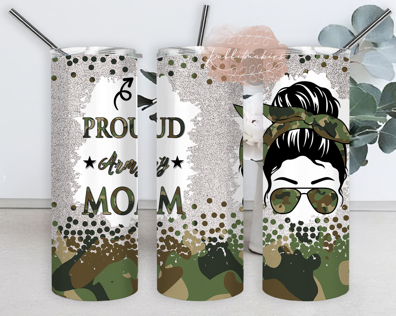 Mom Life Camo Tumbler | Mom Life Camouflage Tumbler | Personalized!