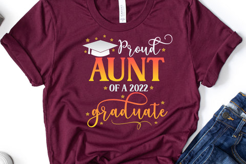Proud Aunt of Graduate 2022 Sublimation I Graduation 2022 Sublimation Happy Printables Club 