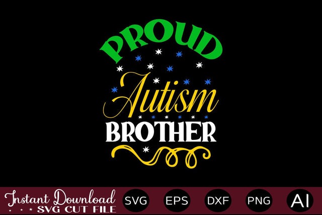 Proud Autism Brother SVG SVG designmaster24 