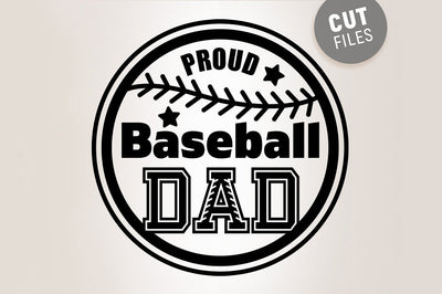 Proud Baseball Dad SVG SVG VectorSVGdesign 