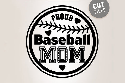 Proud Baseball Mom SVG SVG VectorSVGdesign 