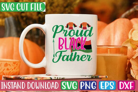 Proud Black Father SVG Cut File SVG Studio Innate 