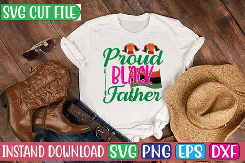 Proud Black Father SVG Cut File SVG Studio Innate 