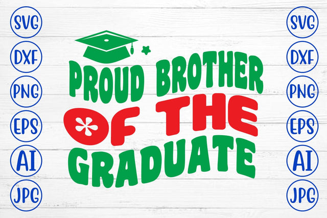 Proud Brother Of The Graduate Retro SVG SVG Syaman 