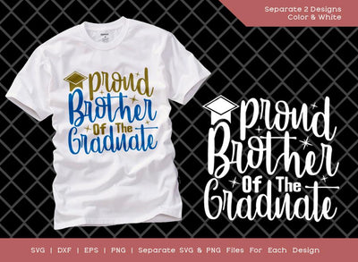 Proud Brother Of The Graduate SVG Cut File | Graduation Svg | Graduate Svg | Senior Svg | T-shirt Design SVG ETC Craft 