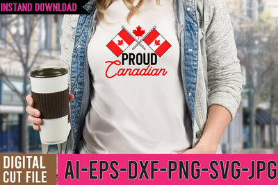 Proud Canadian SVG Cut File SVG BlackCatsMedia 