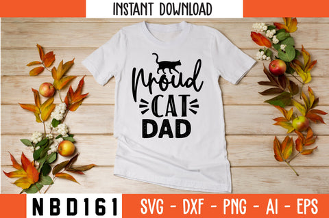 proud cat dad Svg Design SVG Nbd161 