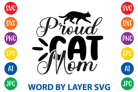 Proud Cat Mom, Cat SVG Design SVG Rafiqul20606 
