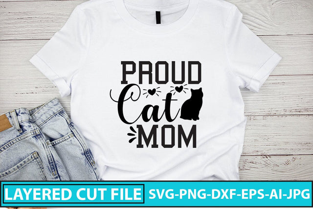 Proud Cat Mom SVG Cut File SVG Syaman 