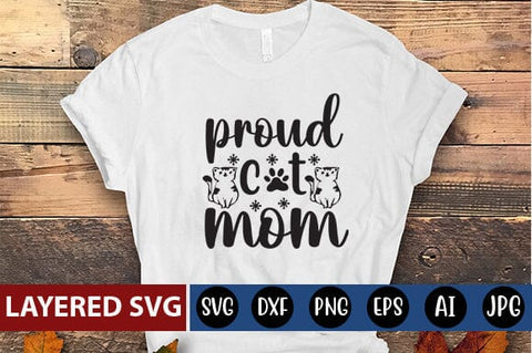 proud cat mom Svg SVG Blessedprint 