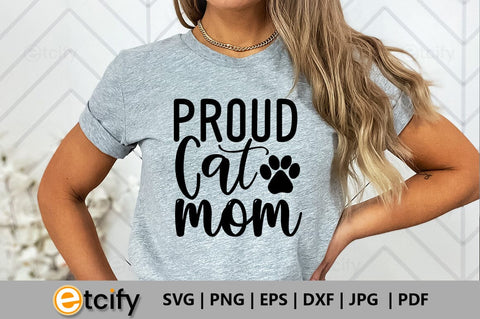 Proud cat mom SVG SVG etcify 