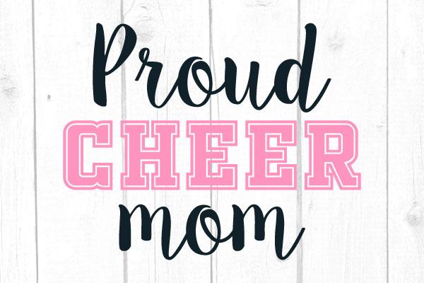 Proud Cheer Mom Svg SVG cricutfilesmg 