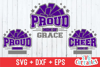 Proud Cheer Mom SVG Svg Cuttables 