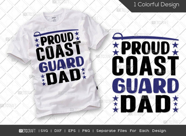 Proud Coast Guard Dad SVG Cut File | Color Guard Svg | Marching Band Svg | Band Family Svg | Winter Guard Svg | Color Guard Flag Svg | Color Guard Quote SVG ETC Craft 