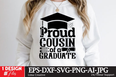 Proud Cousin Of The Craduate SVG Cute File,Graduation Sublimation PNG,Graduation T-shirt Design,Graduation Vector,Graduation Clip Art,Graduation SVG BUndle,Graduation Retro SVG Insomnia Std 