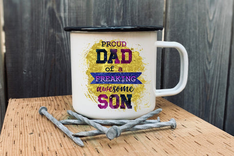 Proud Dad of A I Father's Day Sublimation I Dad Shirt PNG Sublimation Happy Printables Club 