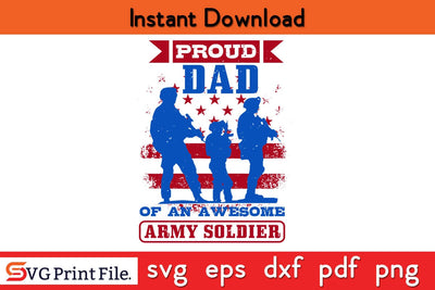 proud Dad Of An Fathers Day SVG PNG Cricut File SVG SVG Print File 