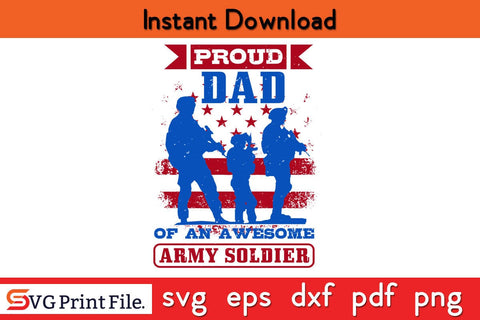 proud Dad Of An Fathers Day SVG PNG Cricut File SVG SVG Print File 