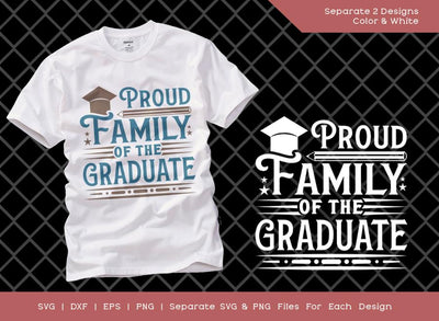 Proud Family Of The Graduate SVG Cut File | Graduation Svg | Graduate Svg | Senior Svg | T-shirt Design SVG ETC Craft 