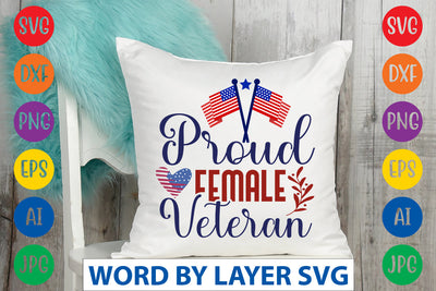 Proud Female Veteran SVG Design SVG Rafiqul20606 