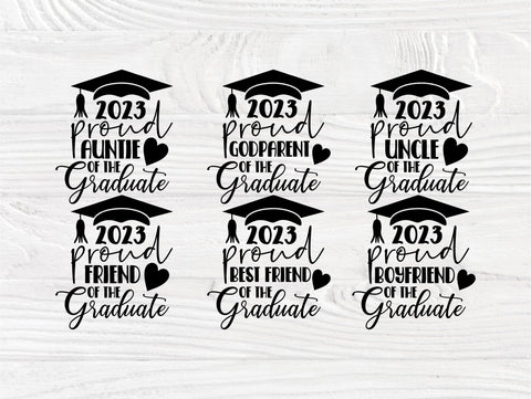 Proud Graduate 2023 SVG Bundle, Family Graduation Cut Files SVG TonisArtStudio 
