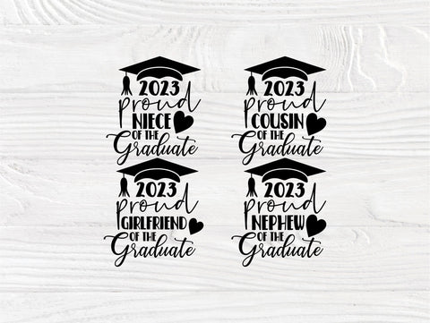 Proud Graduate 2023 SVG Bundle, Family Graduation Cut Files SVG TonisArtStudio 