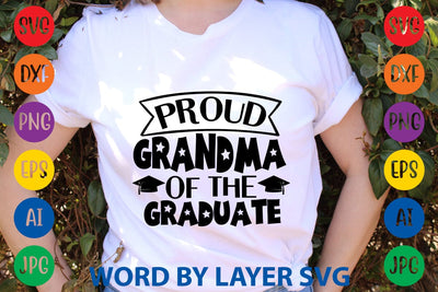 Proud Grandma Of The Graduate SVG Design SVG Rafiqul20606 