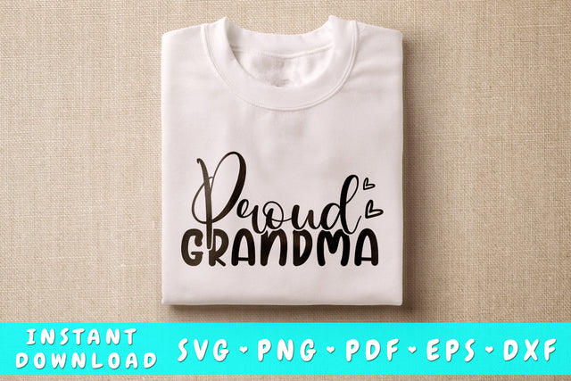 Proud Grandma SVG SVG HappyDesignStudio 
