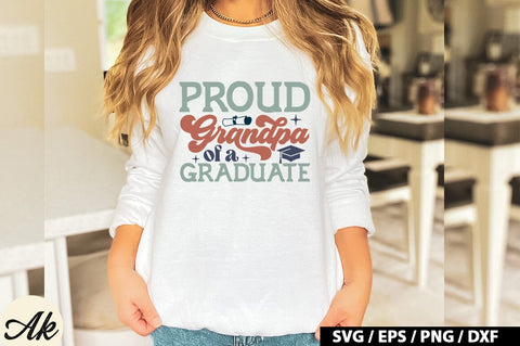 Proud grandpa of a graduate Retro SVG SVG akazaddesign 