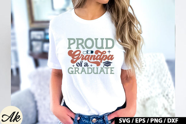 Proud grandpa of a graduate Retro SVG SVG akazaddesign 