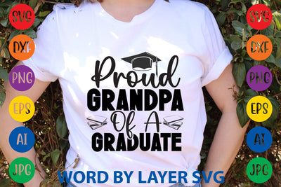 Proud Grandpa Of A Graduate SVG Design SVG Rafiqul20606 