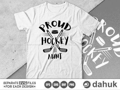 Proud Hockey Aunt, Hockey Aunt, Hockey Family svg, Hockey Aunt svg, hockey svg, Cut file, for silhouette, Design space, vinyl cut file SVG dahukdesign 