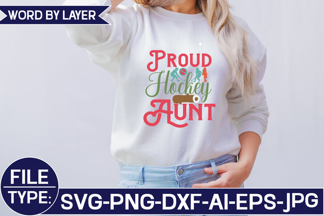Proud Hockey Aunt SVG Cut File SVG Studio Innate 