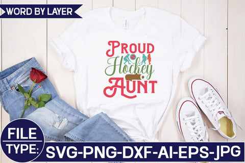 Proud Hockey Aunt SVG Cut File SVG Studio Innate 