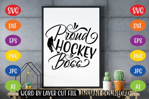 Proud Hockey Boss SVG MStudio 