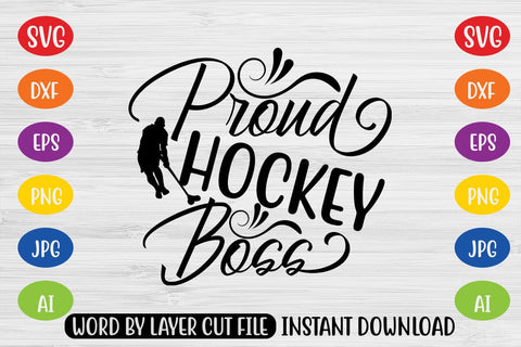 Proud Hockey Boss SVG MStudio 