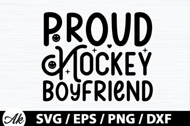 Proud hockey boyfriend Retro SVG SVG akazaddesign 