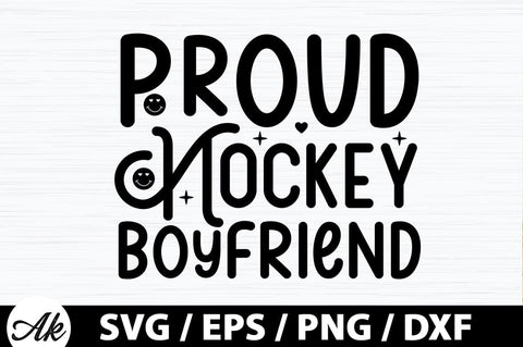 Proud hockey boyfriend Retro SVG SVG akazaddesign 