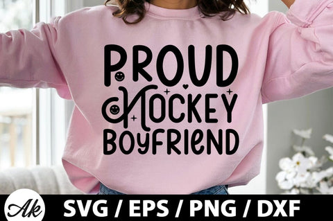 Proud hockey boyfriend Retro SVG SVG akazaddesign 