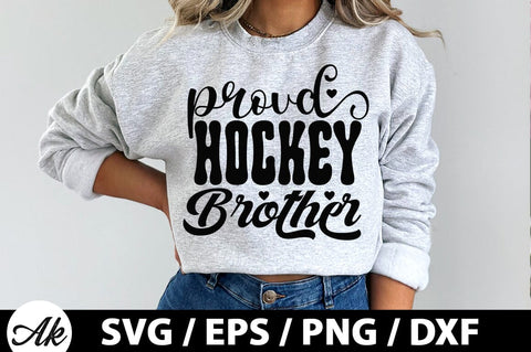 Proud hockey brother Retro SVG SVG akazaddesign 