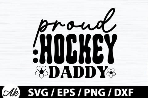 Proud hockey daddy Retro SVG SVG akazaddesign 